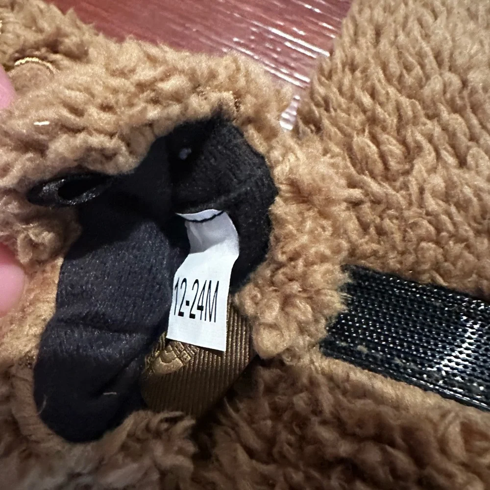 The North Face Kids Plush Mittens in Brown